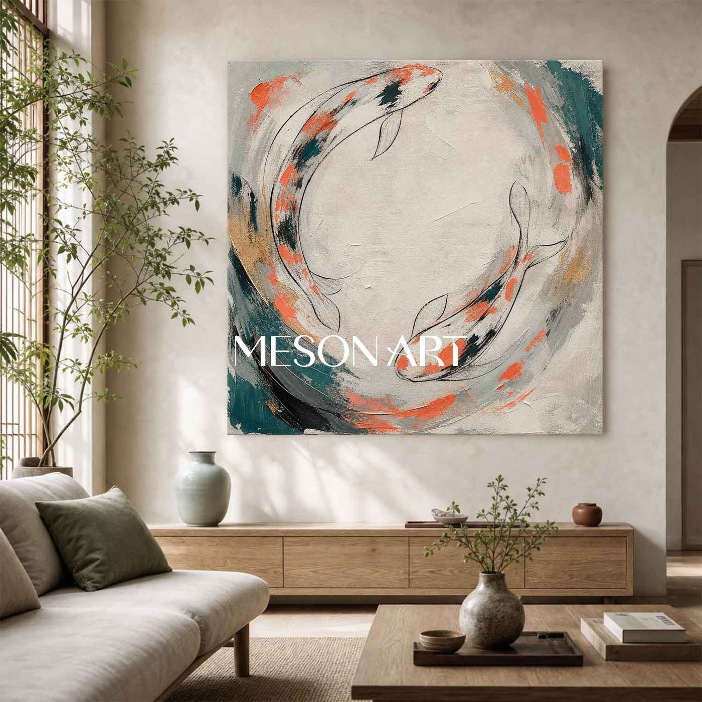 Koi Serenity Circle #MA255