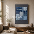 Azure Geometric Silence #TX694