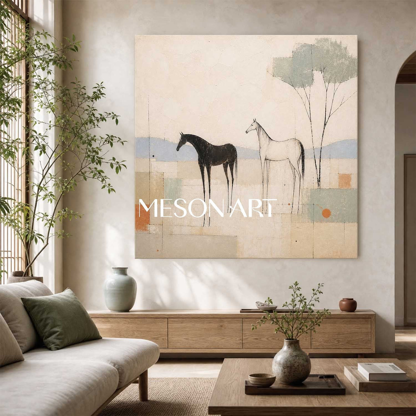 Equine Silence in Beige #MA309