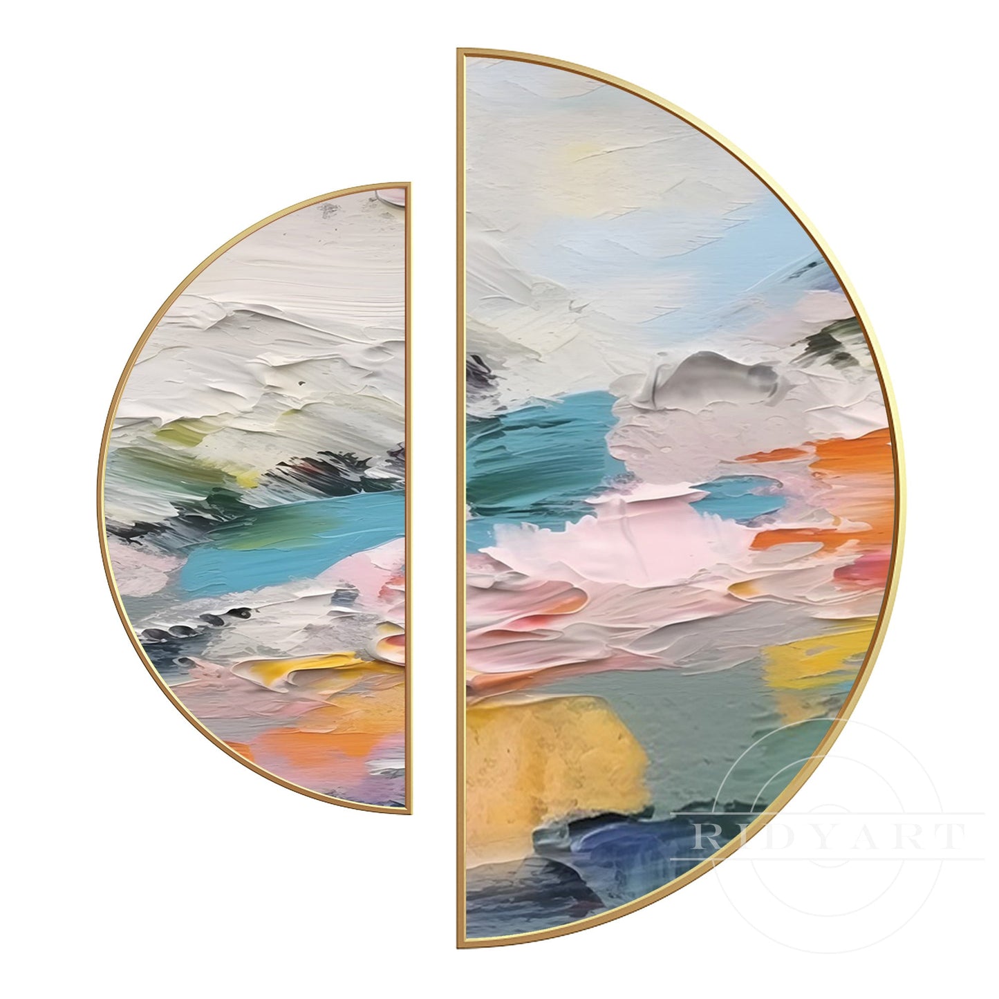 Set of 2 Pastel Wall Art