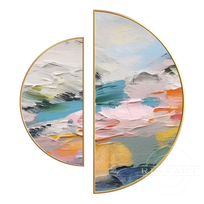 Set of 2 Pastel Wall Art