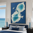Azure Biomorphic Tides #CSQ122