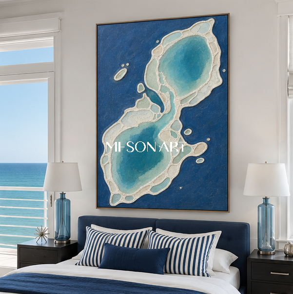 Azure Biomorphic Tides #CSQ122