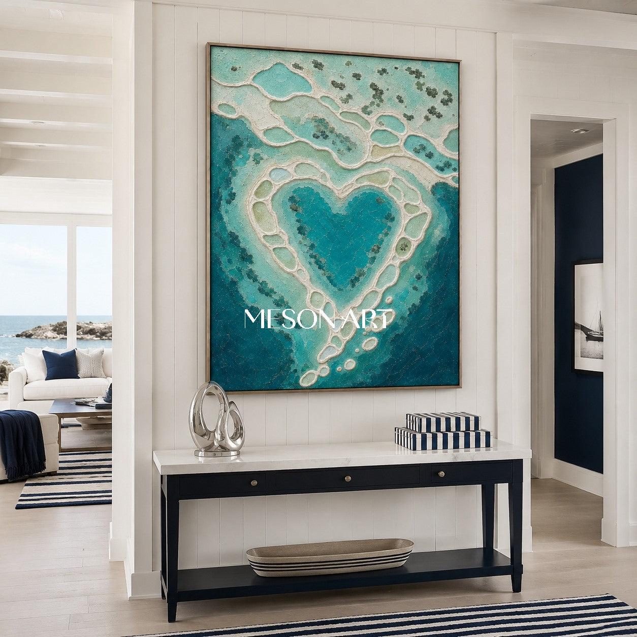 Turquoise Lagoon Heart #CSQ123