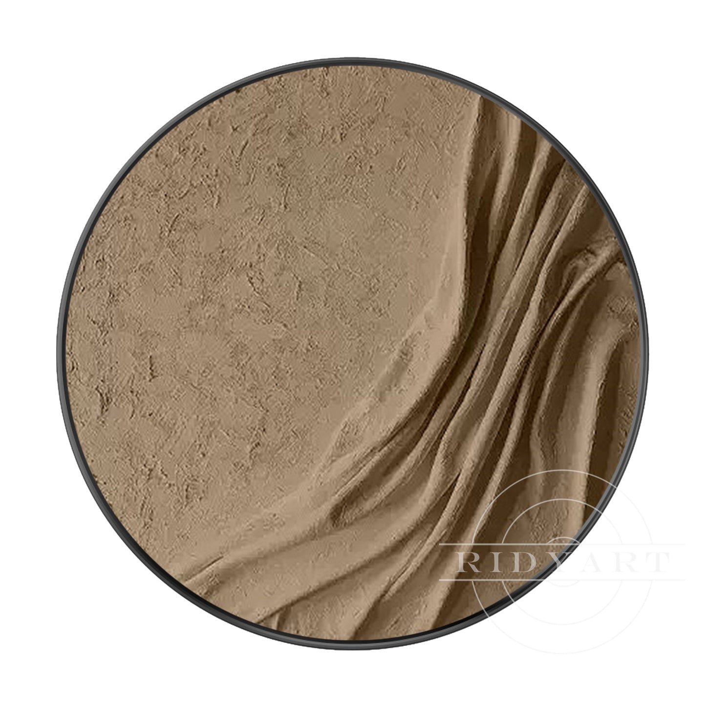 Earth Tone Round 3D Textured Wall Art