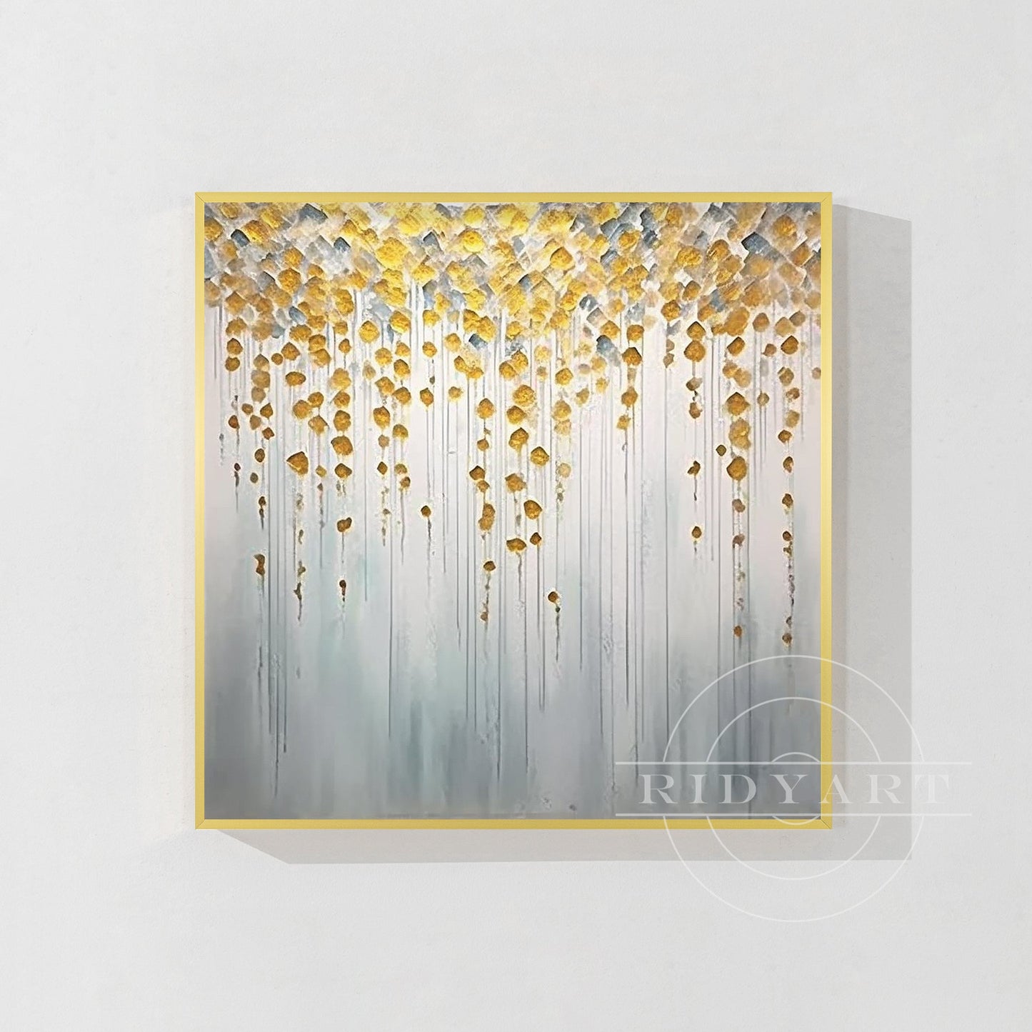 Sage Green Mountain Painting - Minimalist Large Wall Art