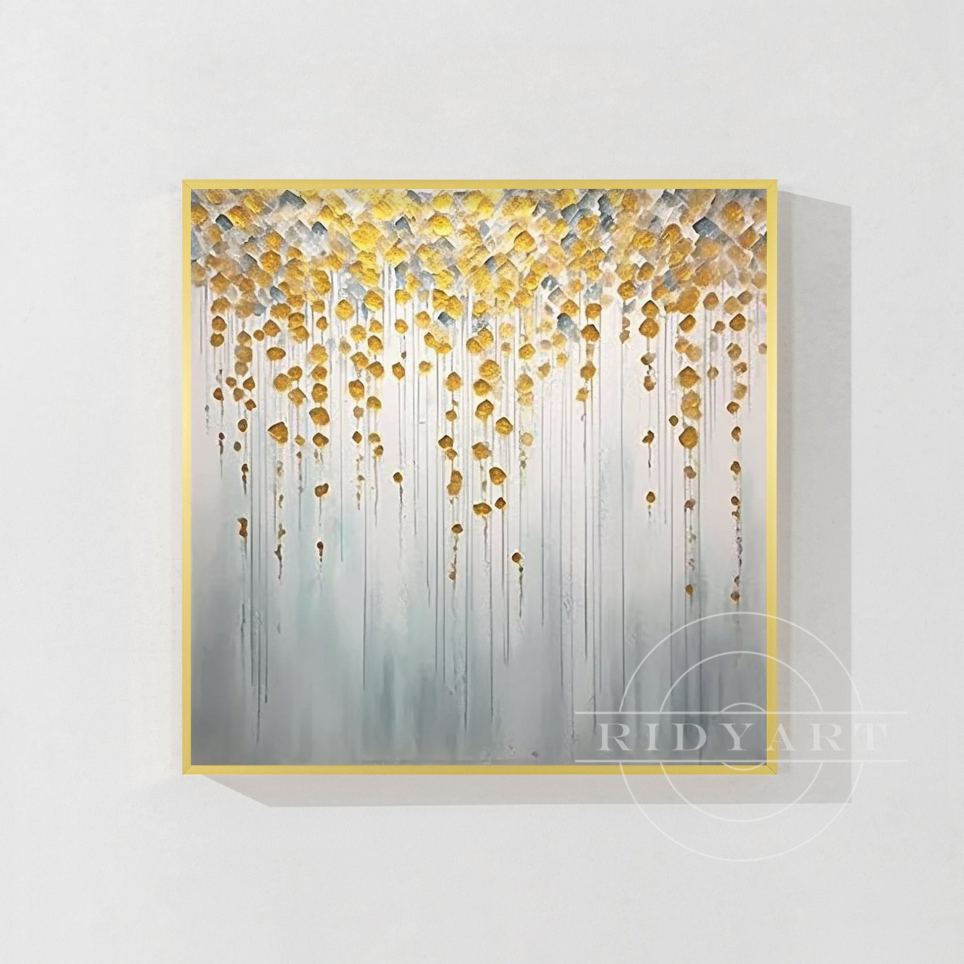 Sage Green Mountain Painting - Minimalist Large Wall Art