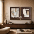Earthen Geometry Diptych #TX673
