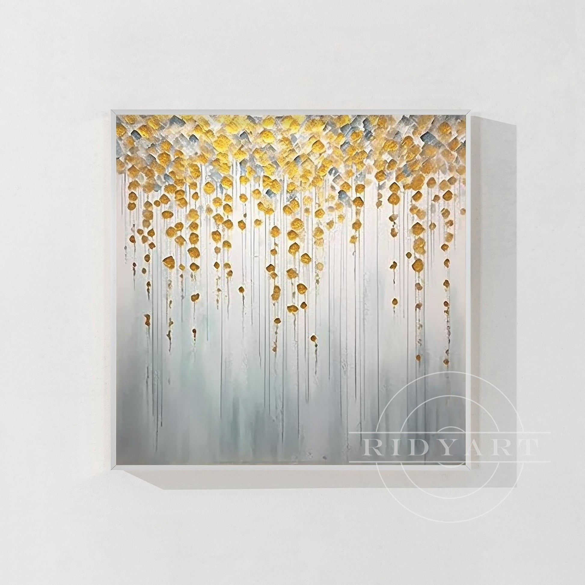 Sage Green Mountain Painting - Minimalist Large Wall Art