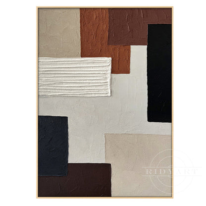 Abstract Brown Wall art_Baus01
