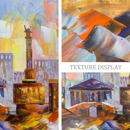 Berlin Skyline Oil Painting