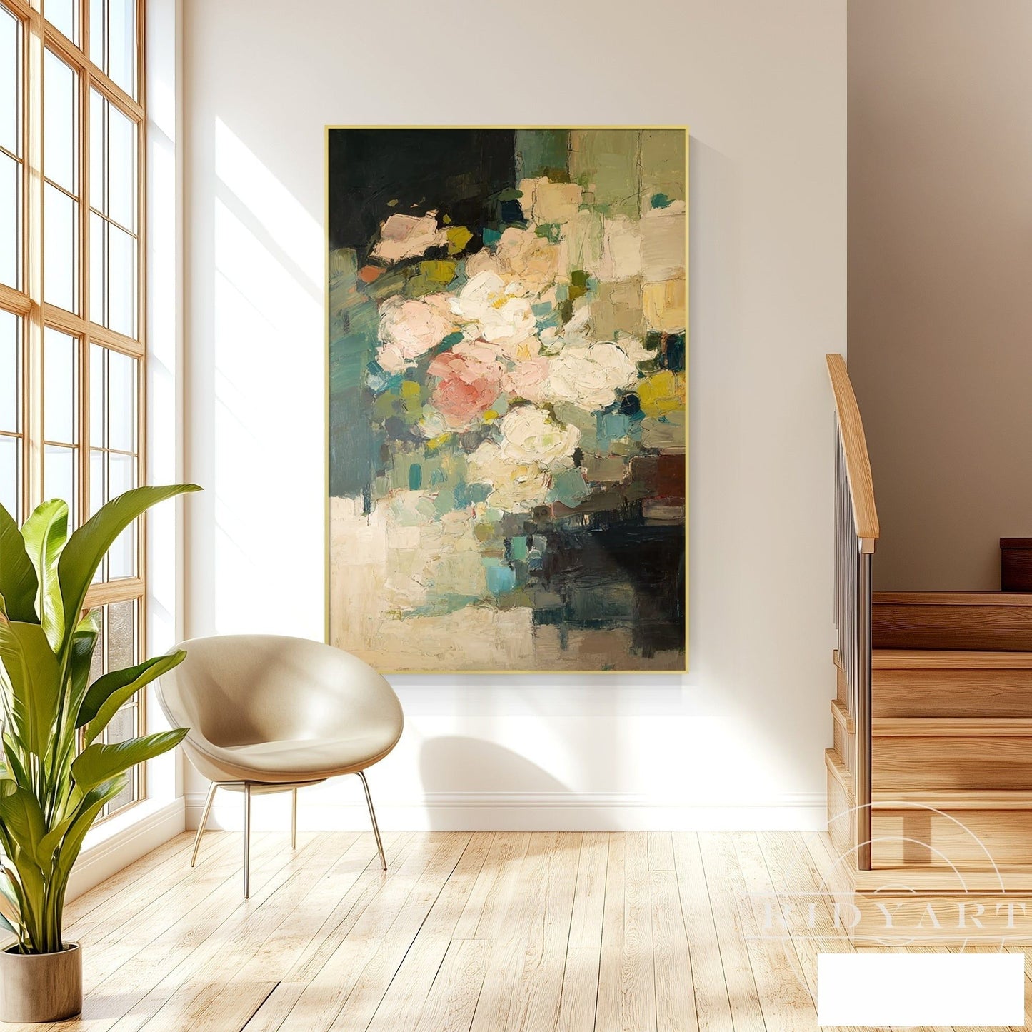 flower wall art_BA050