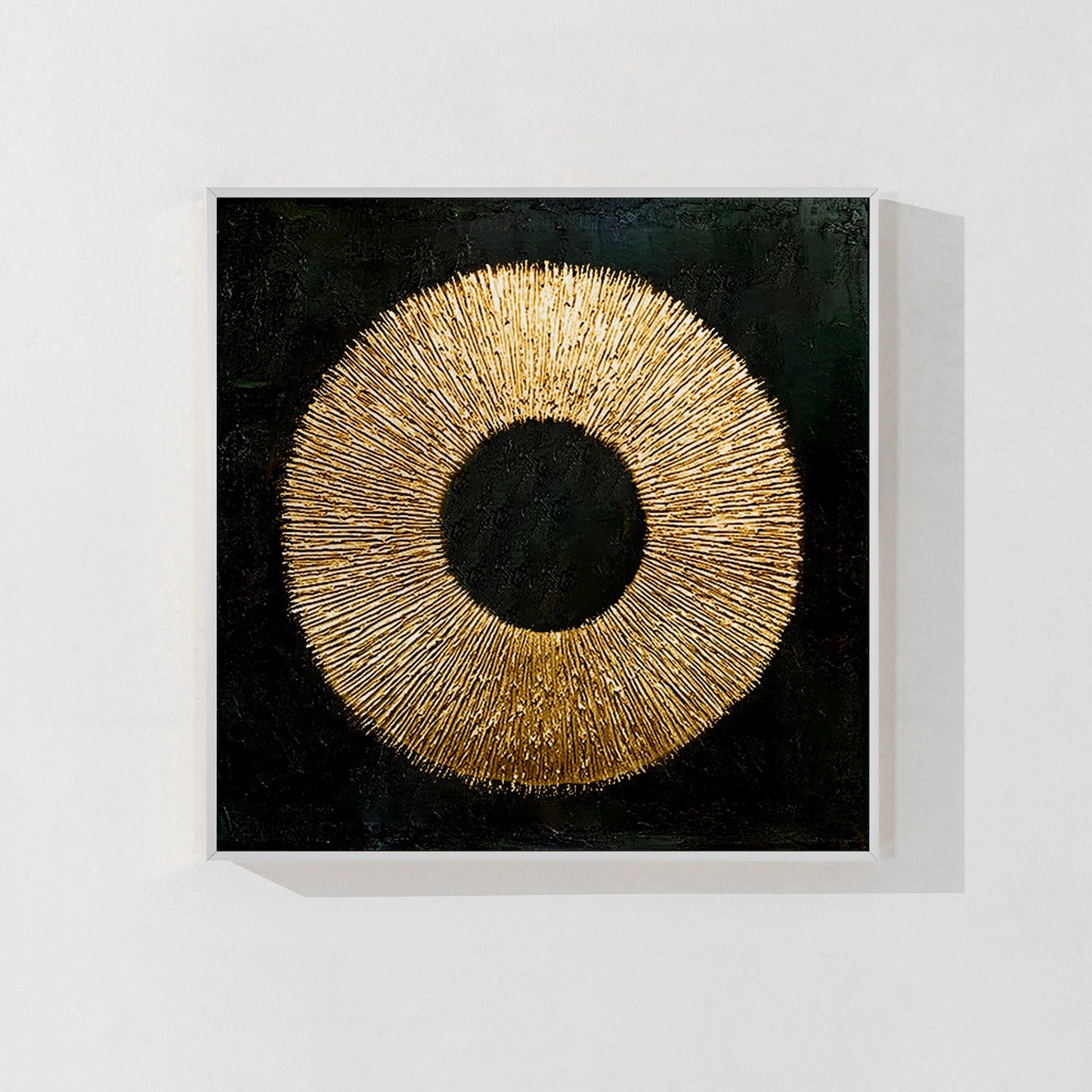 Black Gold Abstract wall art_7art0722