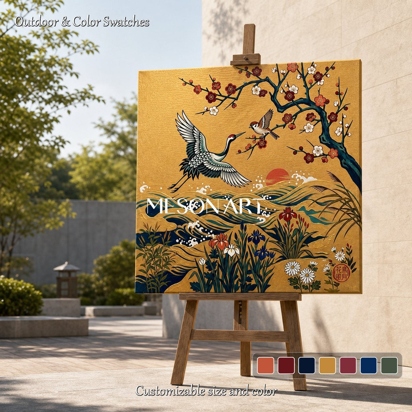 Golden Crane Serenity #UK050