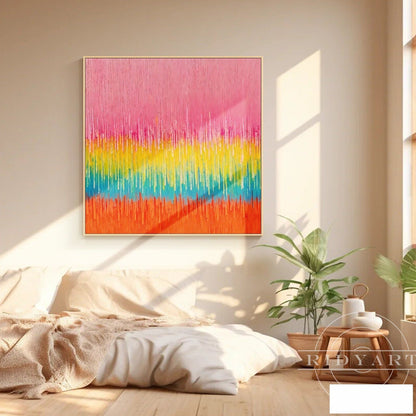 Pink Abstract wall art BA0953