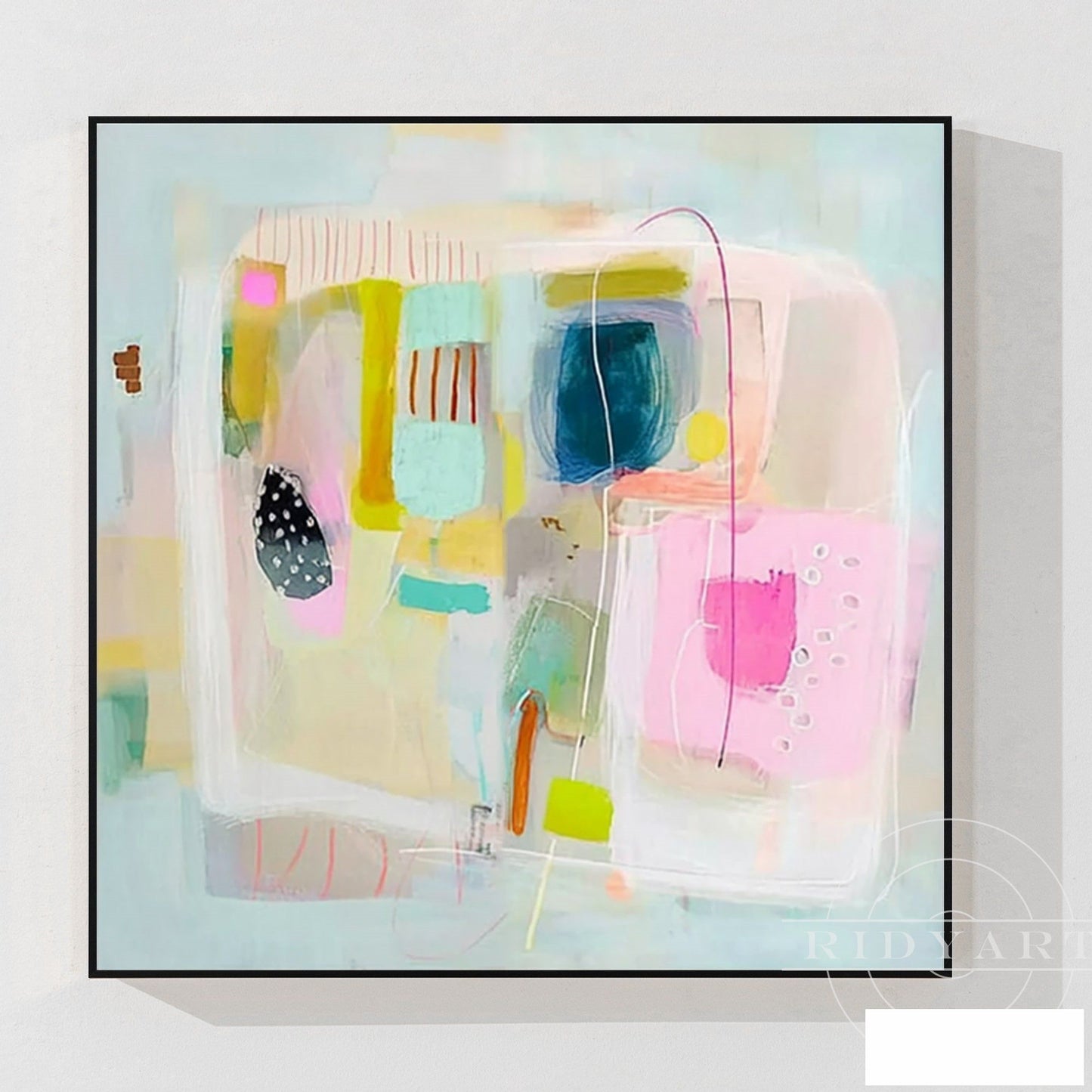 Pink Abstract wall art 7artA841