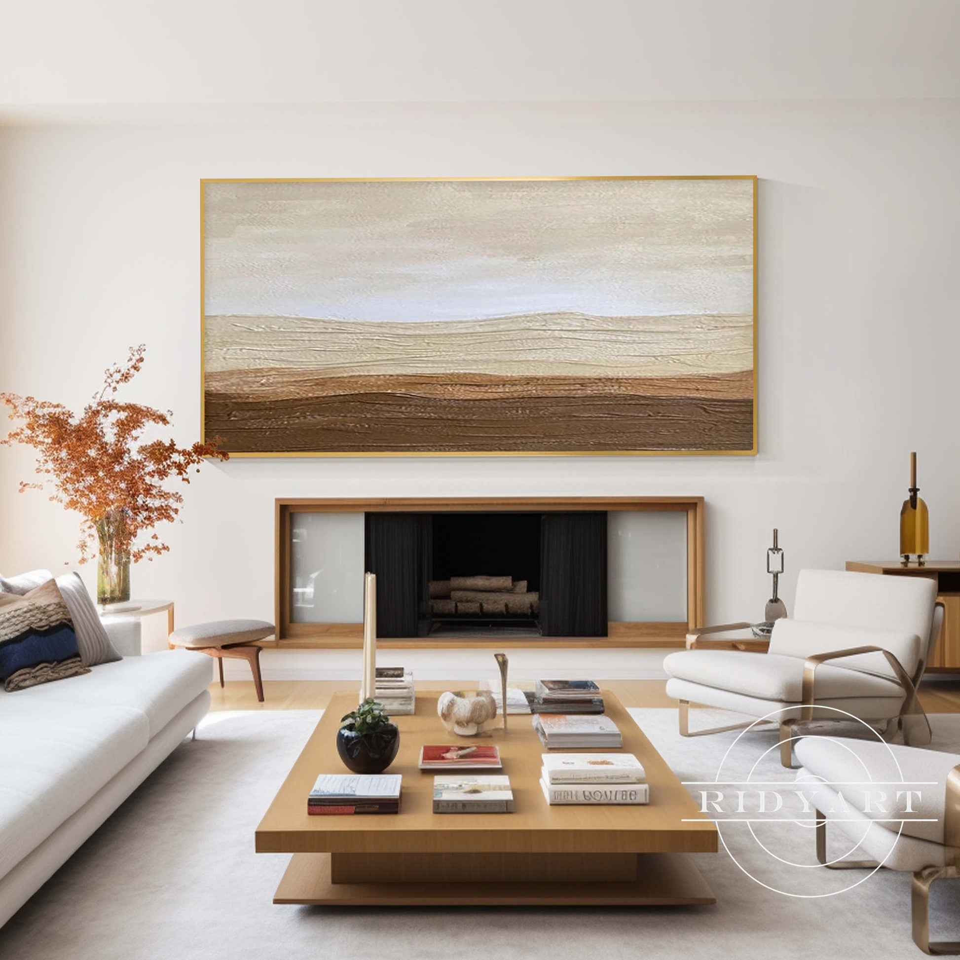 Abstact Brown Wall Art
