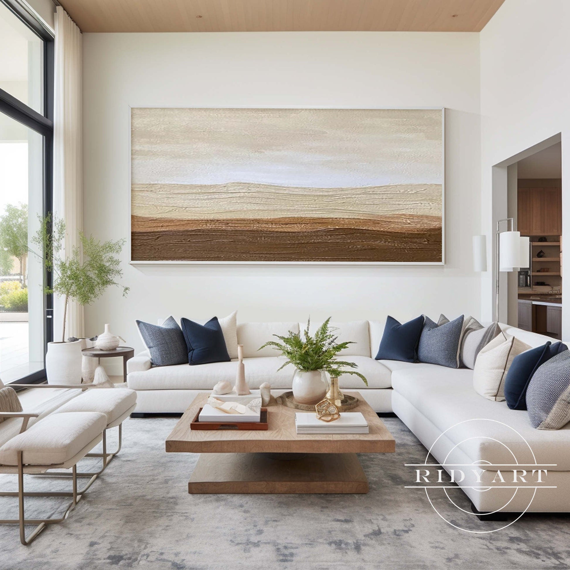Abstact Brown Wall Art