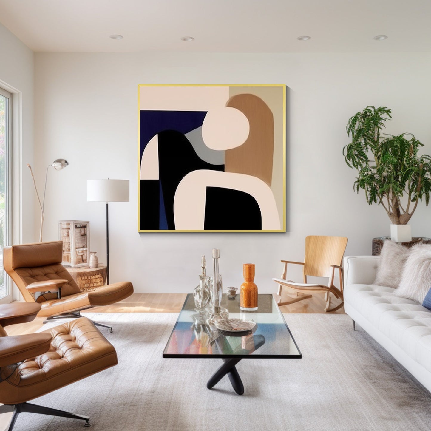 Abstract Geometric Painting