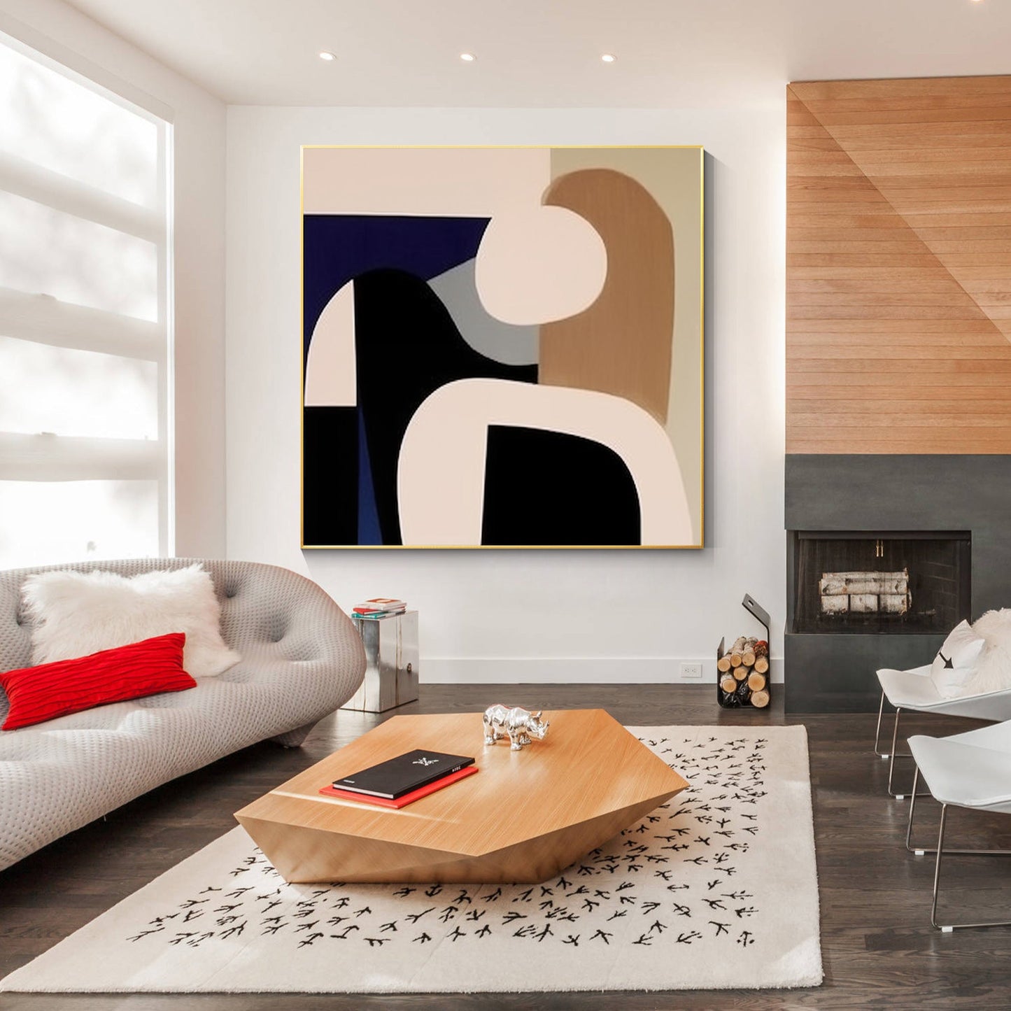 Abstract Geometric Painting