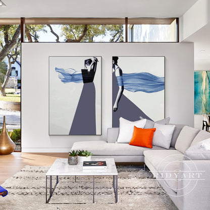 Abstract Girl wall art_10