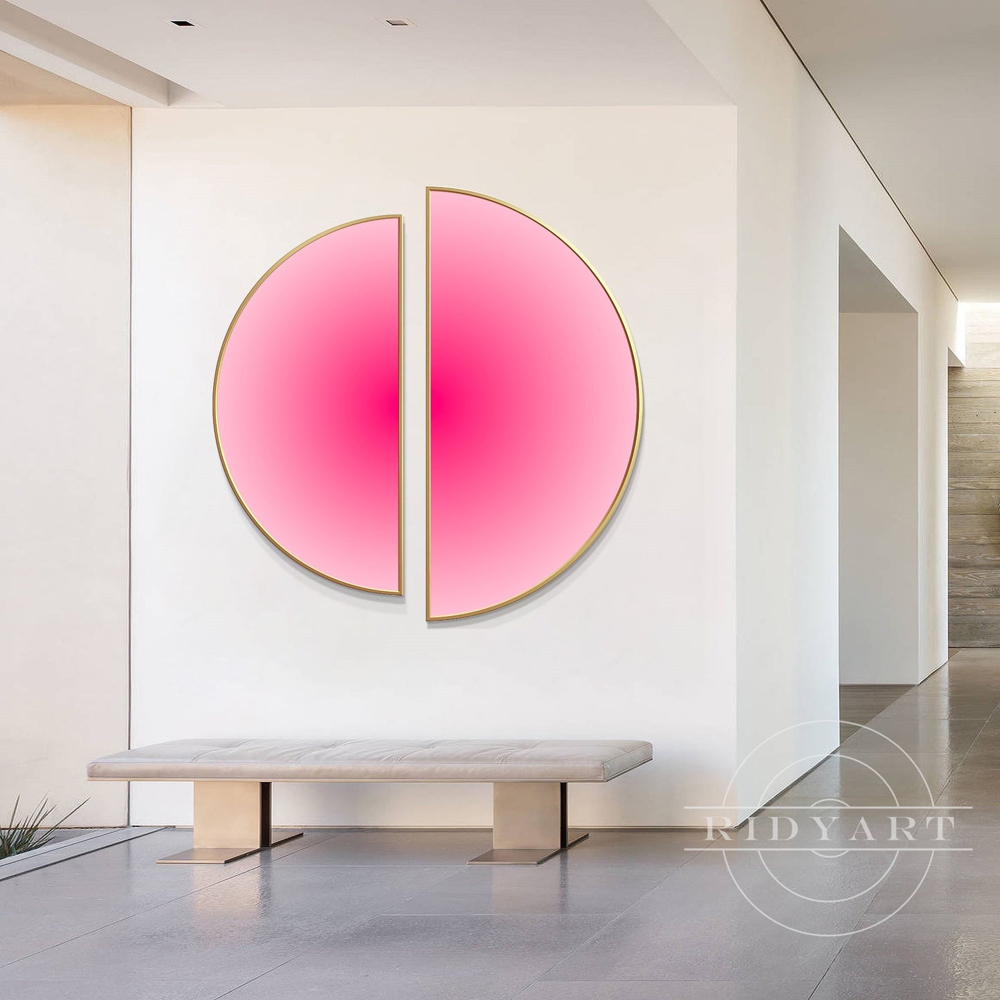 Gradient Pink Wall Art_0422