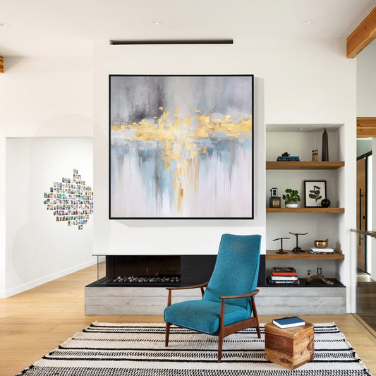 Abstract Lake Painting