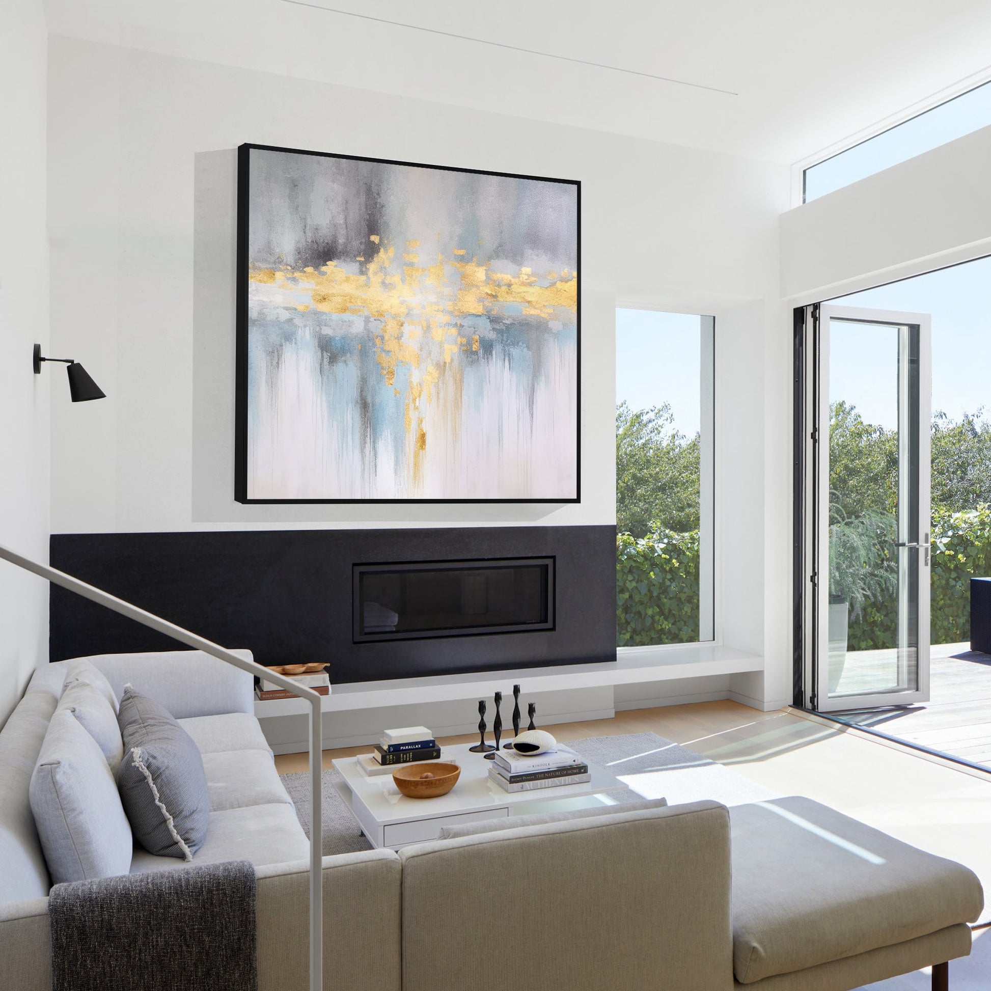 Abstract Lake Painting