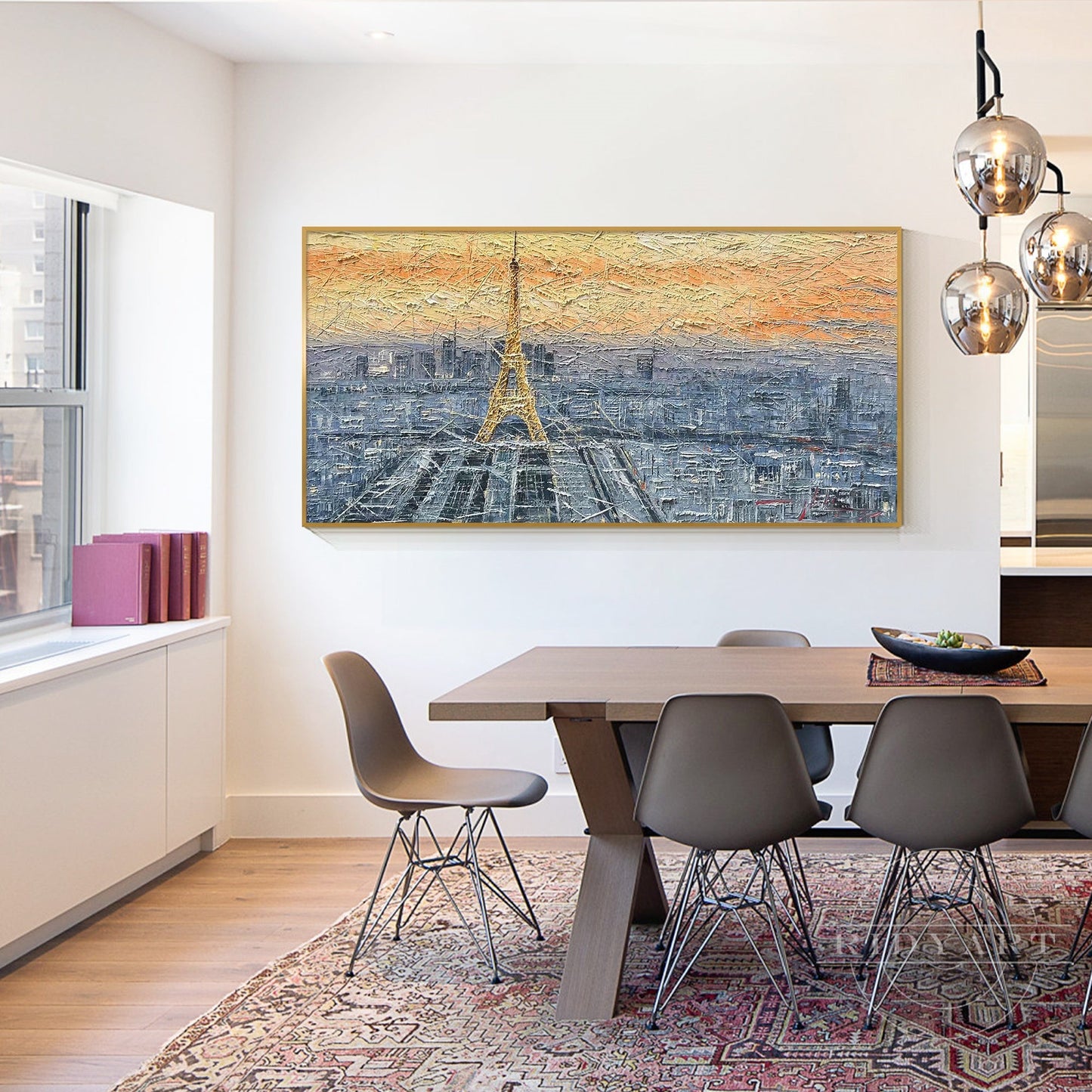 Eiffel Tower Skyline Painting_047