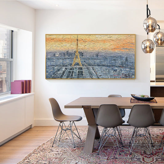Eiffel Tower Skyline Painting_047