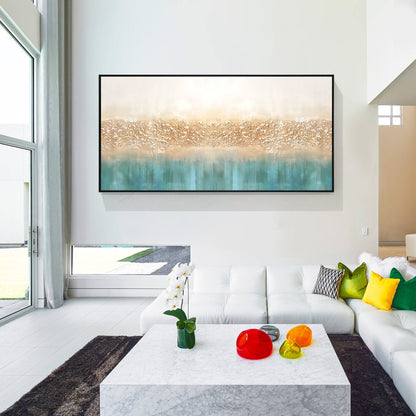 Abstract Teal Art