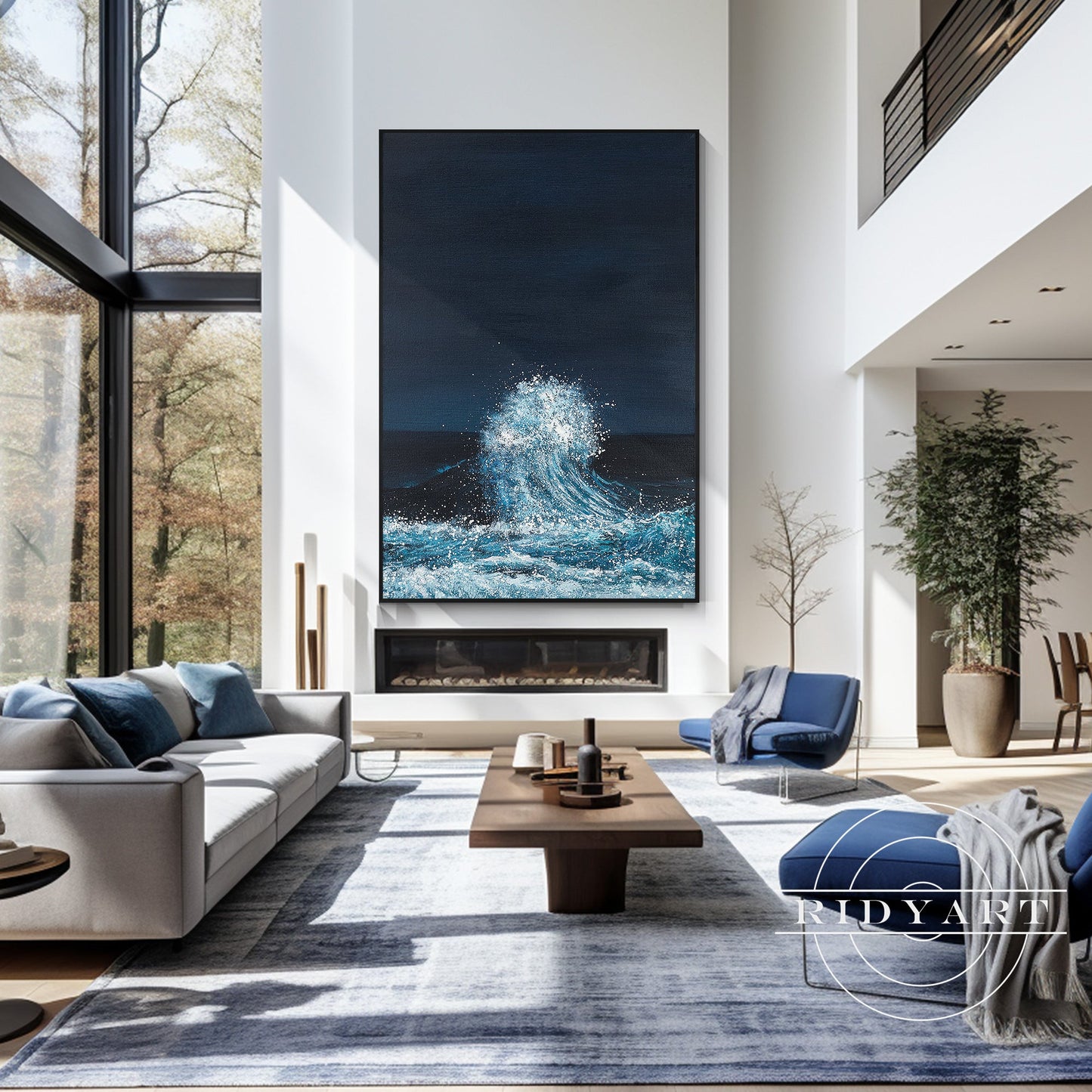 Abstract Textured surfing art
