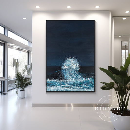Abstract Textured surfing art