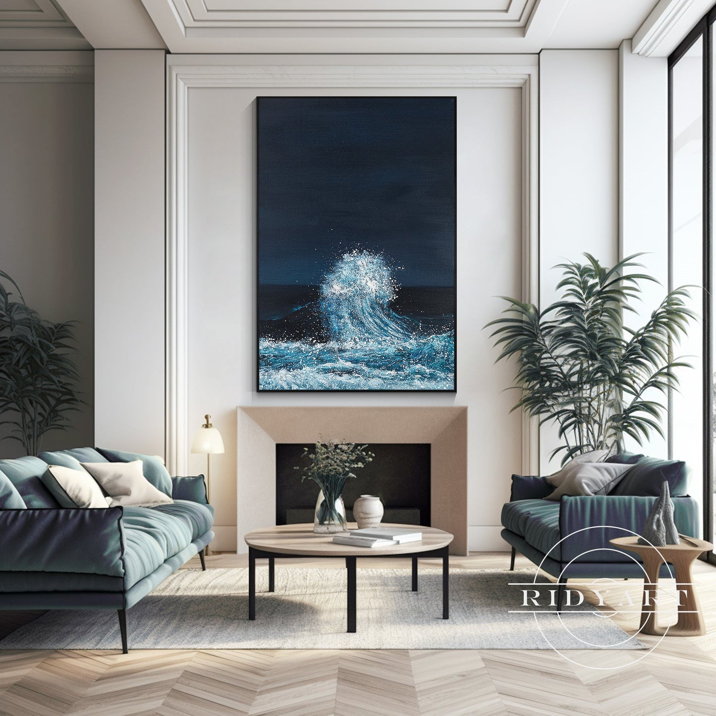 Abstract Textured surfing art