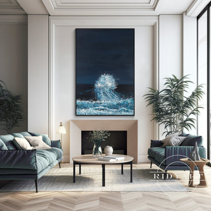 Abstract Textured surfing art