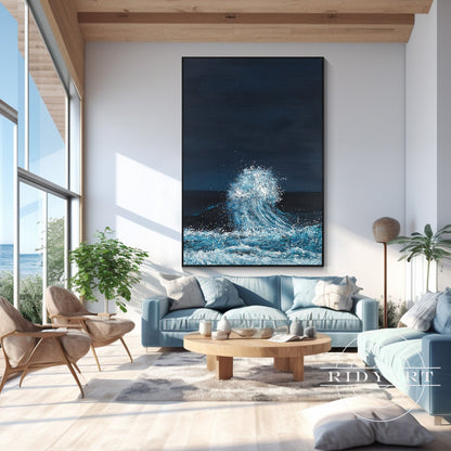 Abstract Textured surfing art