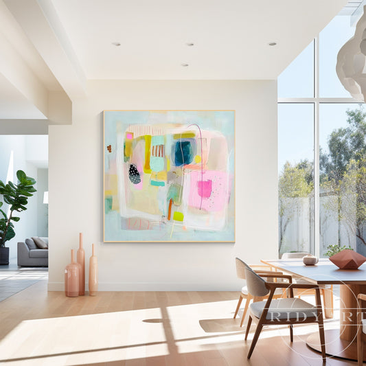 Pink Abstract wall art 7artA841