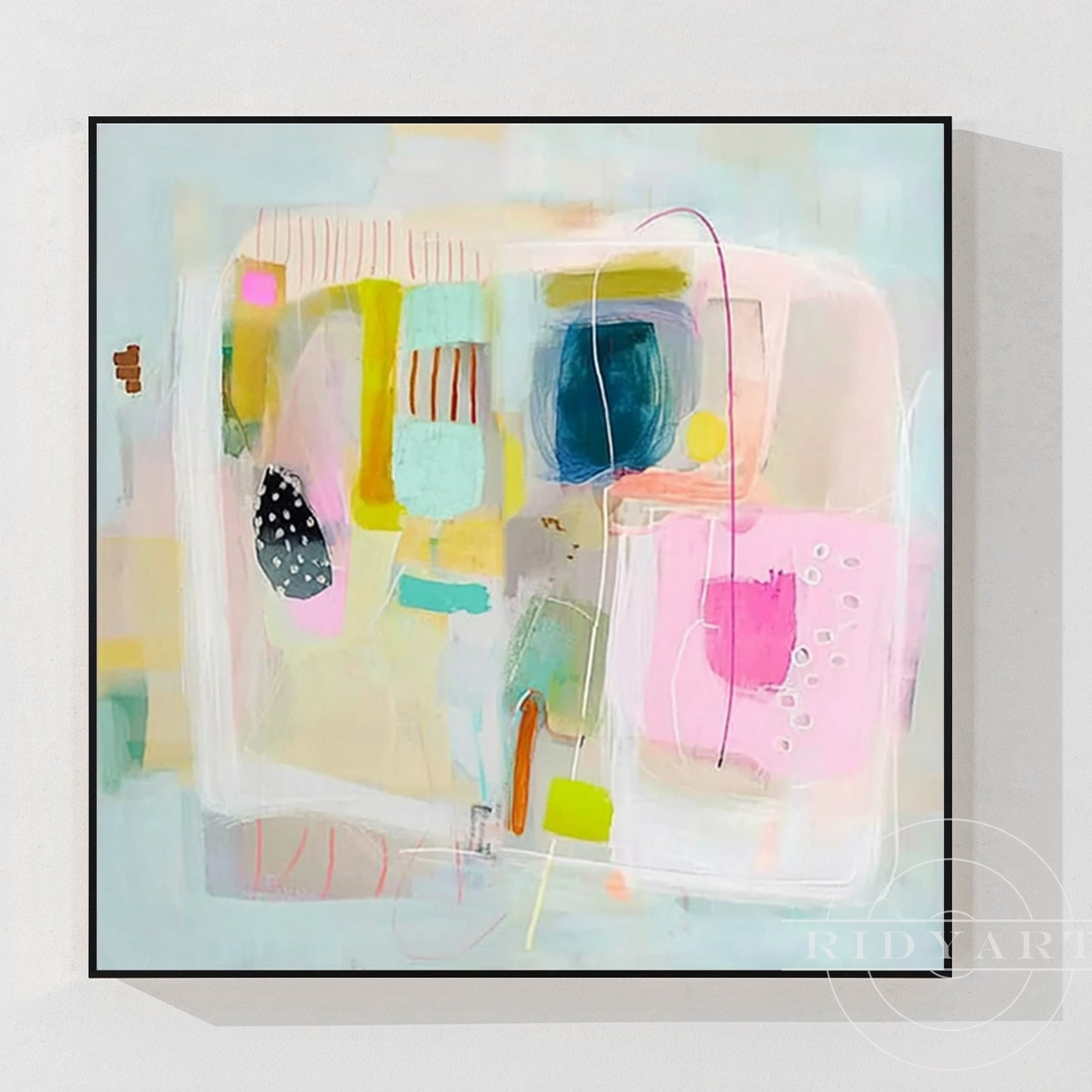 Pink Abstract wall art 7artA841
