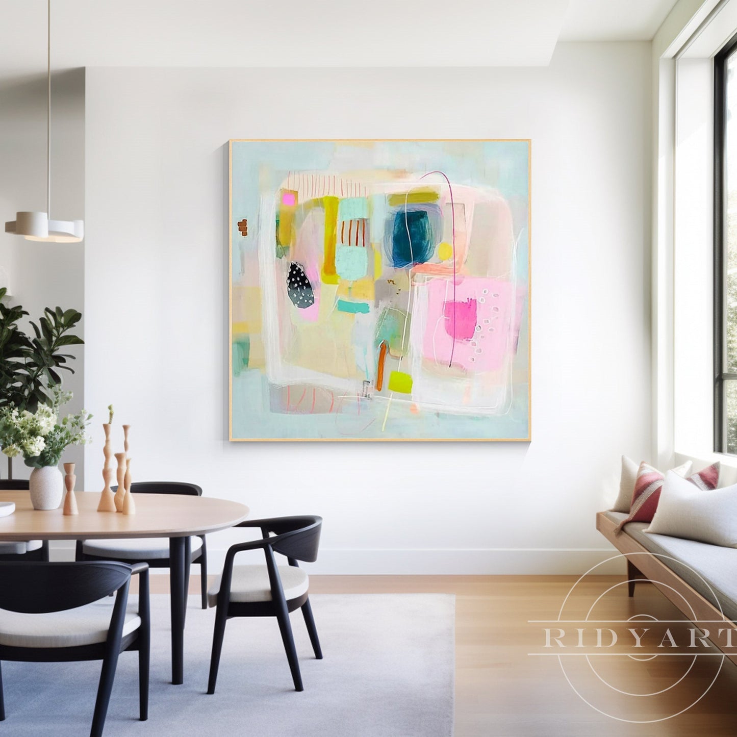 Pink Abstract wall art 7artA841