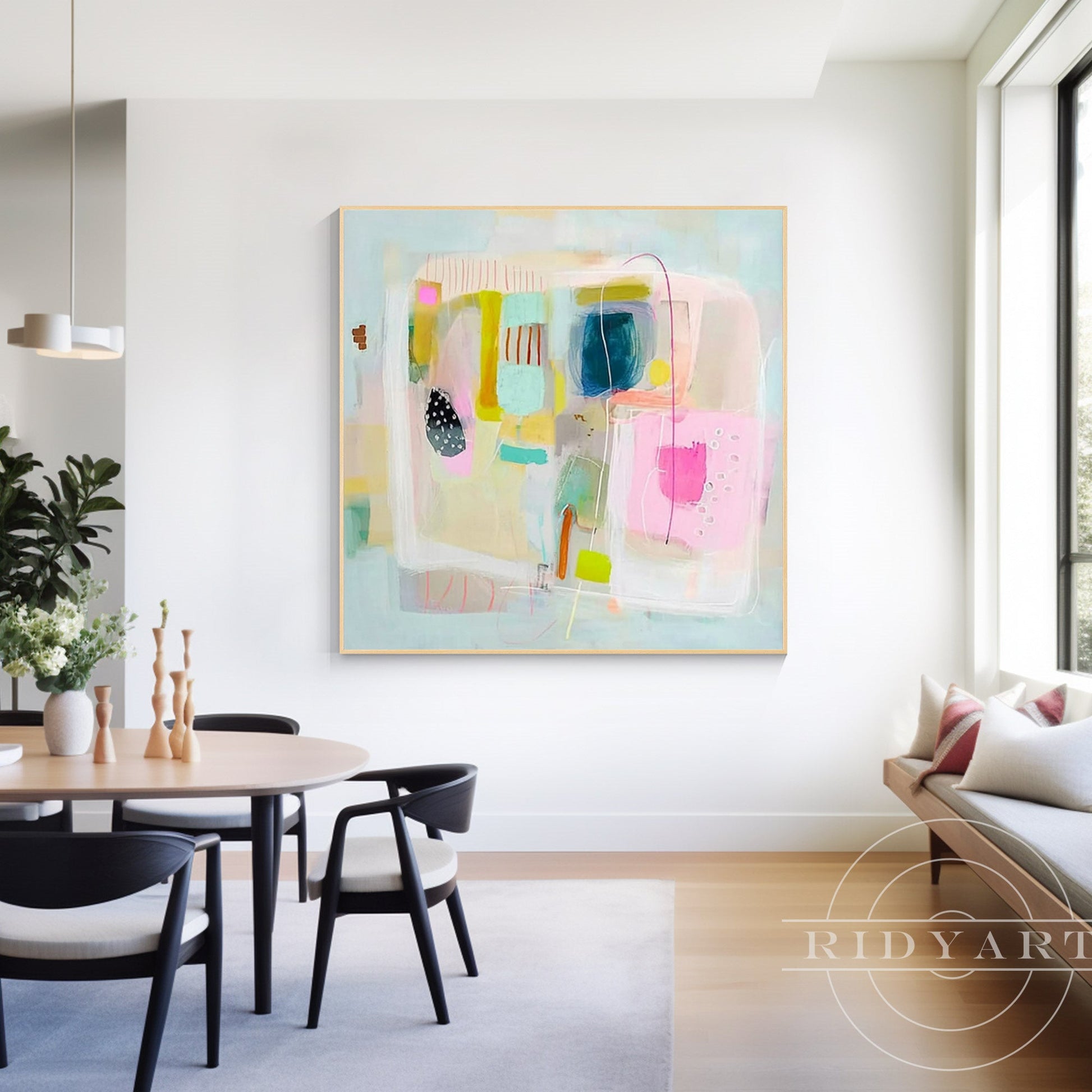 Pink Abstract wall art 7artA841