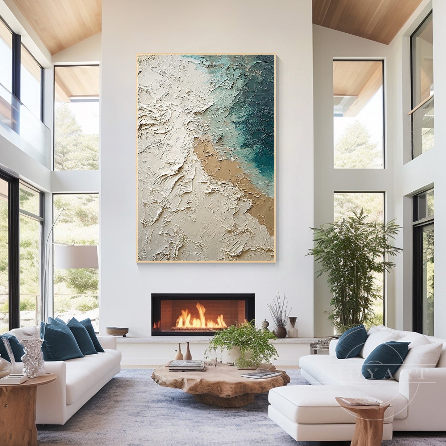 Abstract ocean wall art_7art825