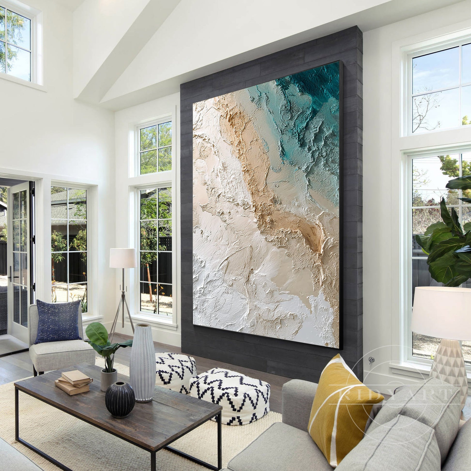 Abstract ocean wall art_7art827