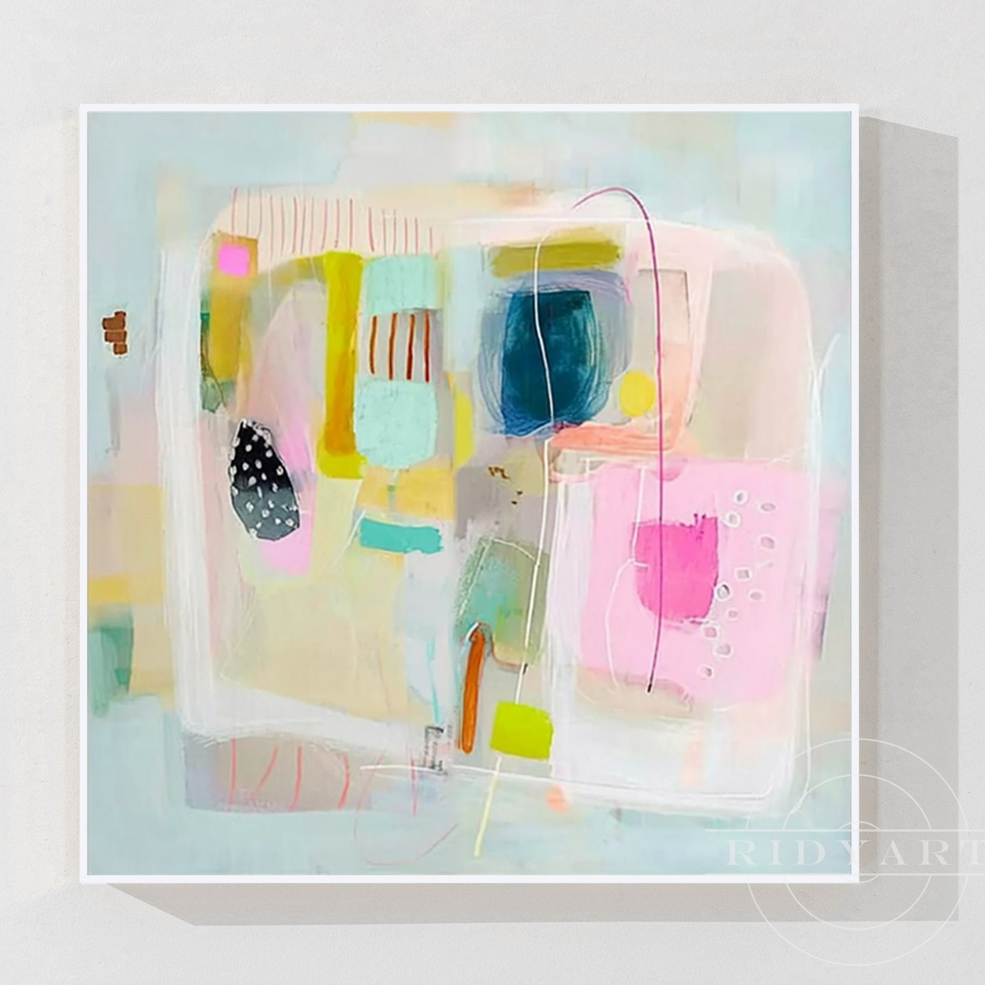 Pink Abstract wall art 7artA841