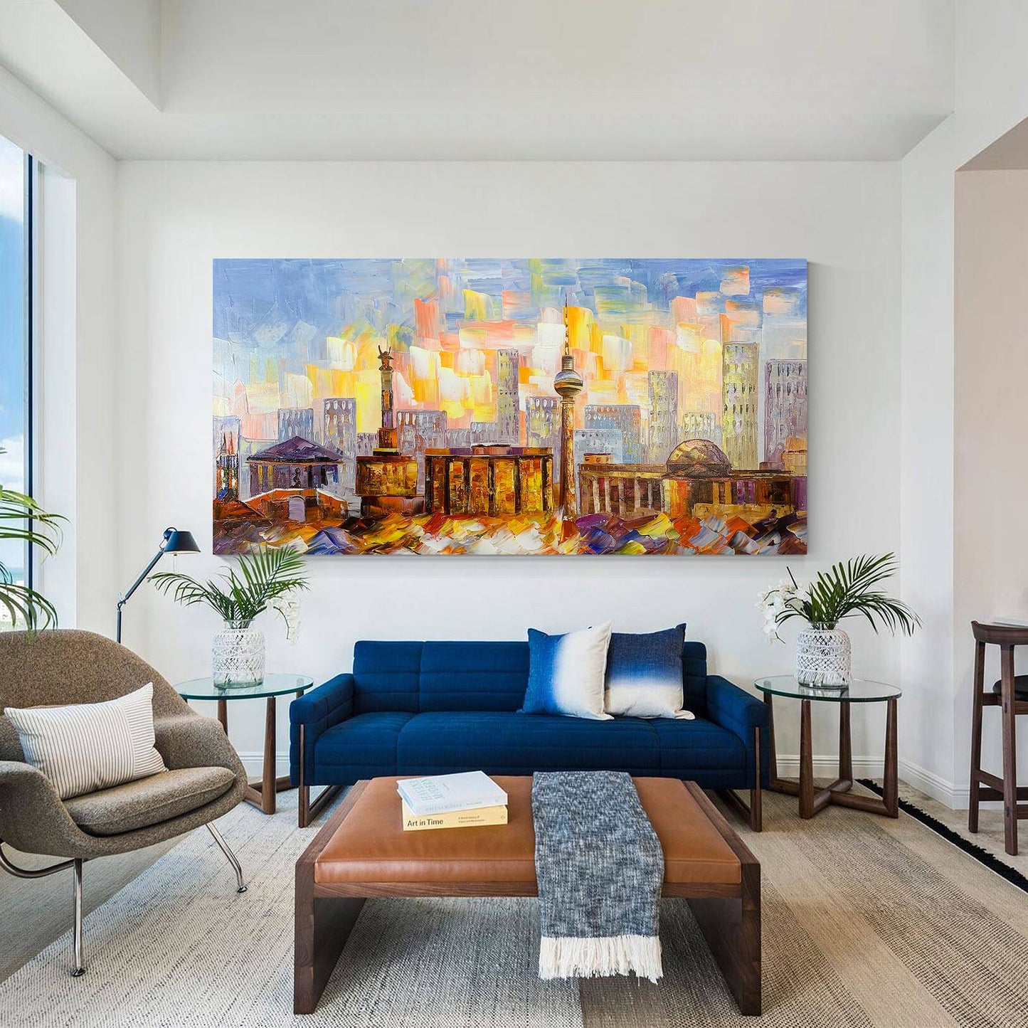 Berlin Skyline Oil Painting