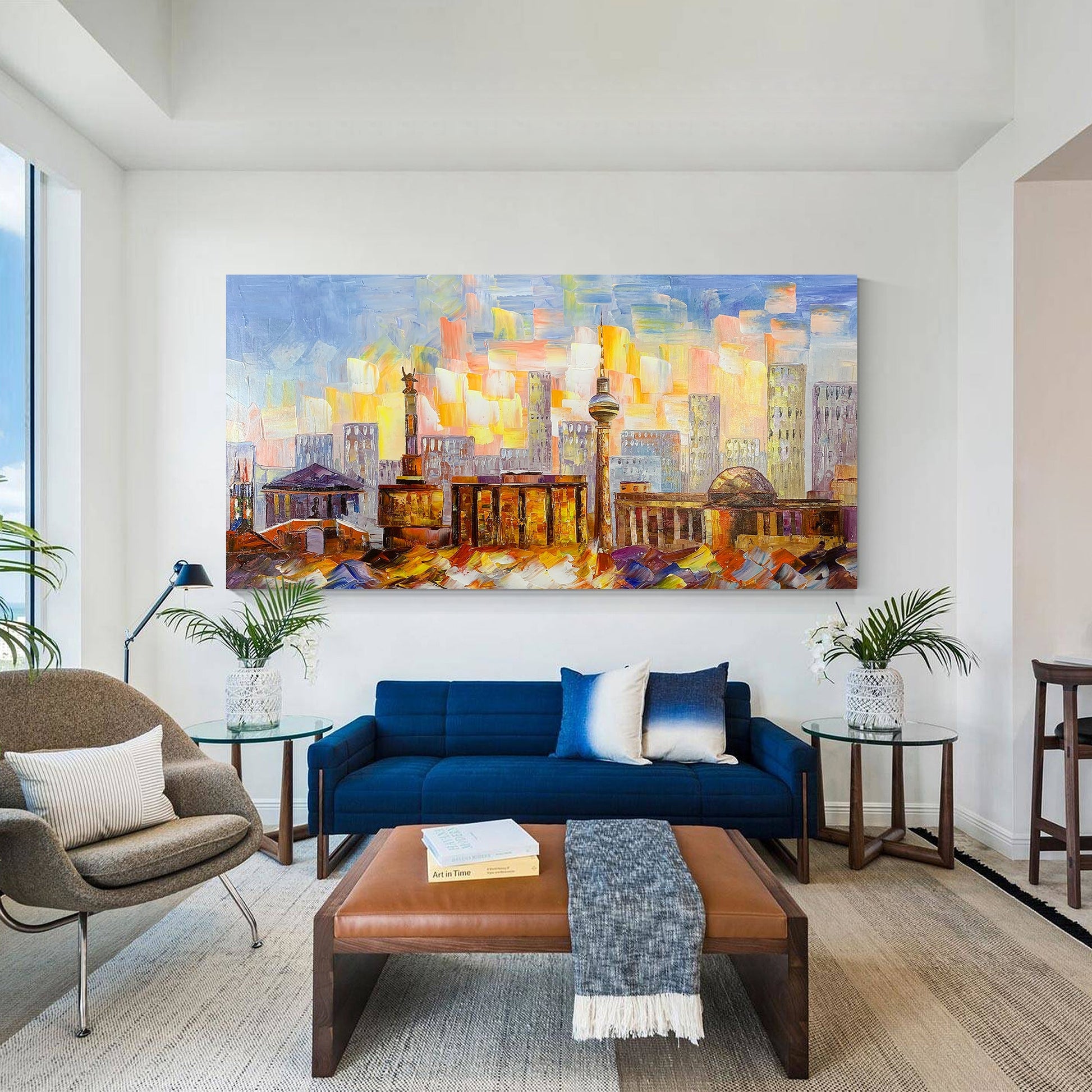 Berlin Skyline Oil Painting