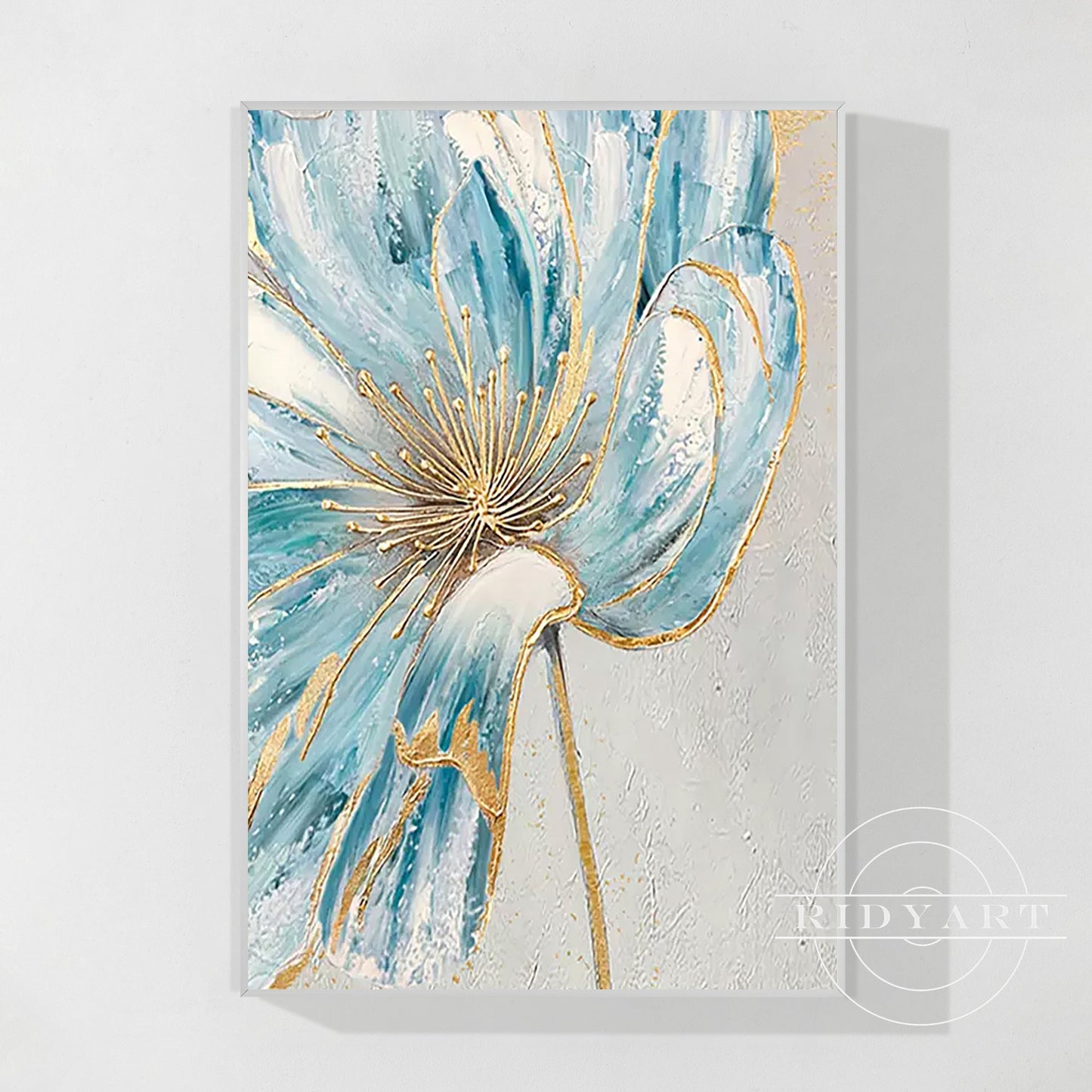 Blue Gold Flower