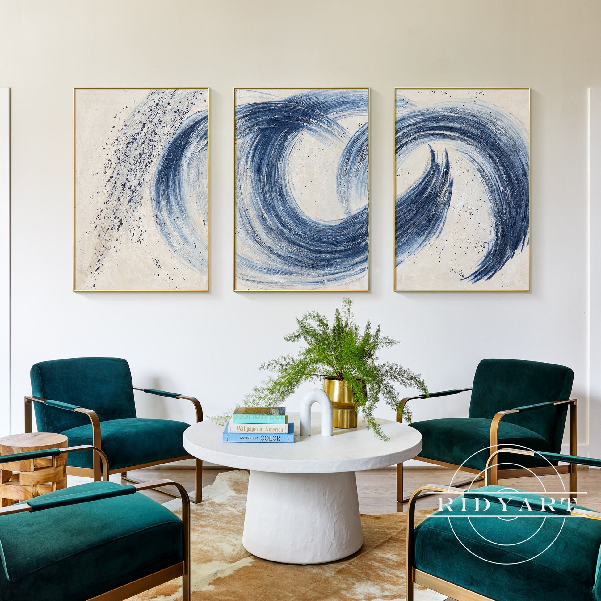 Set of 3 navy Art
