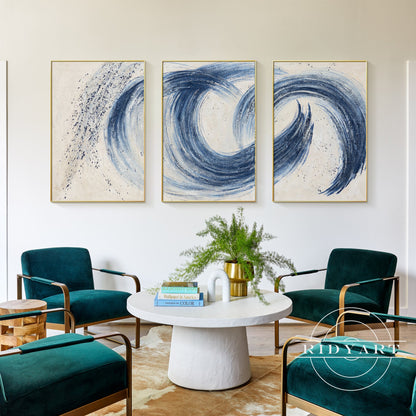 Set of 3 navy Art