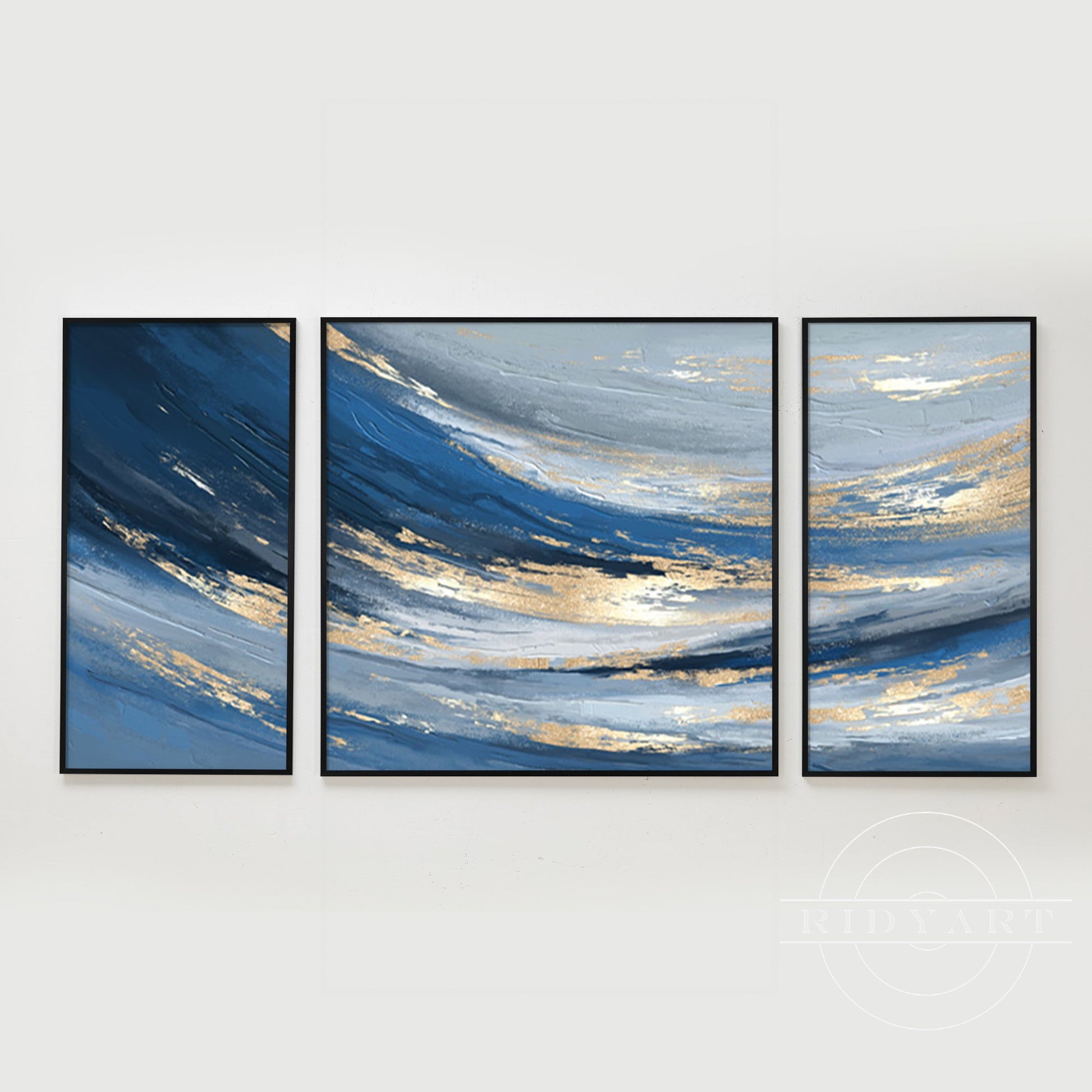 Blue and Gold wall art