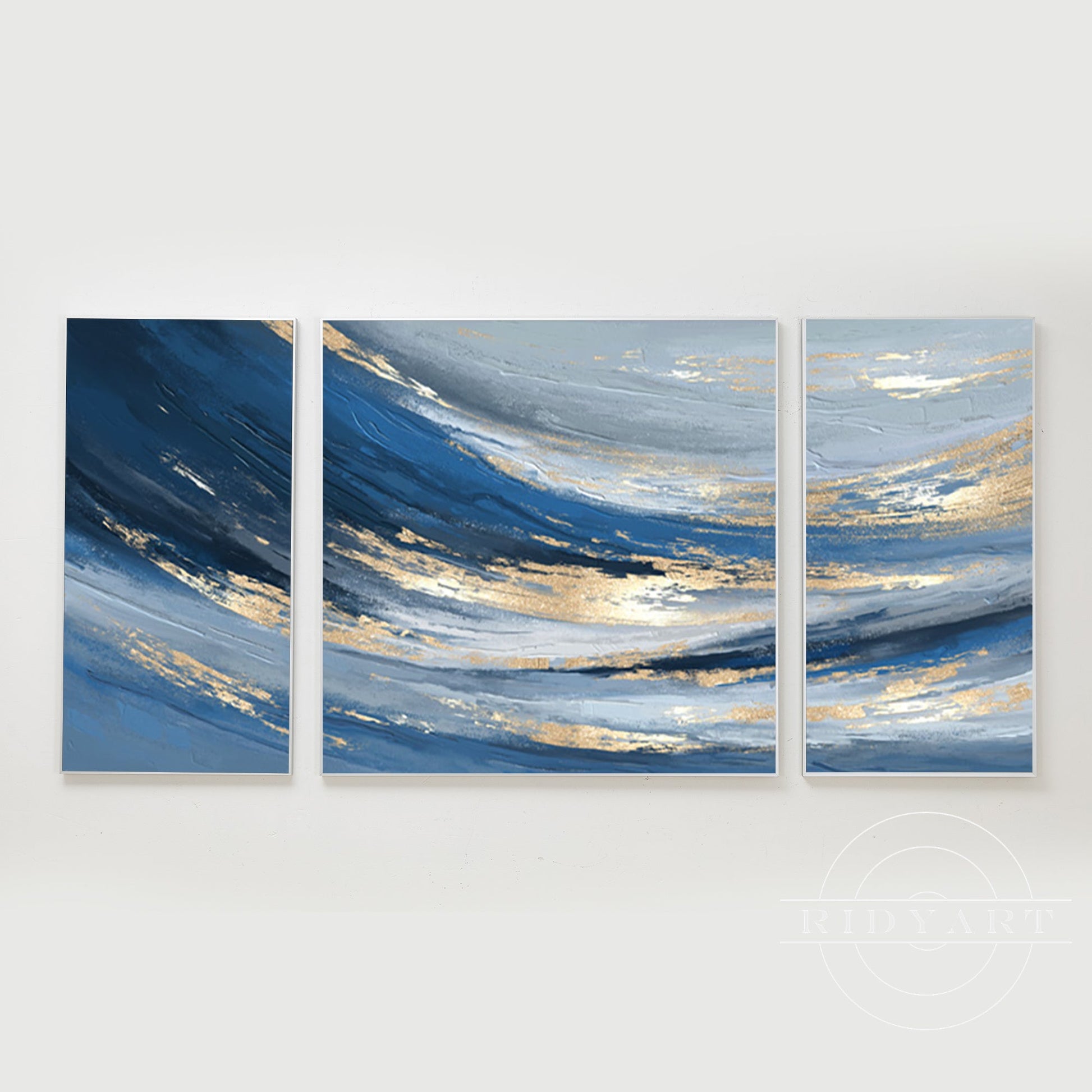 Blue and Gold wall art